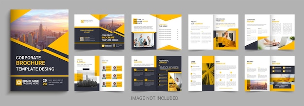 Conception de modèle de mise en page de brochure de profil d'entreprise d'entreprise