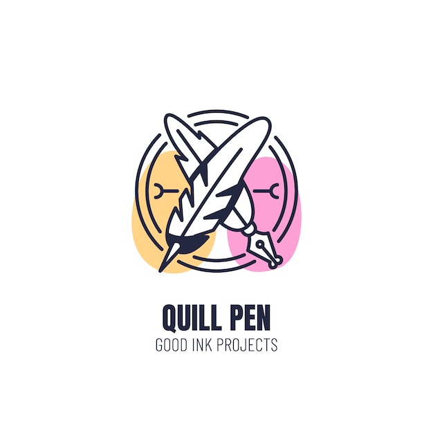 Conception De Modèle De Penlogo Quill