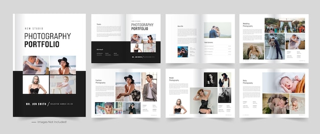 Conception de modèle de portfolio de photographie