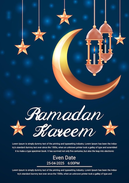 Vecteur conception de modèle de ramadan kareem
