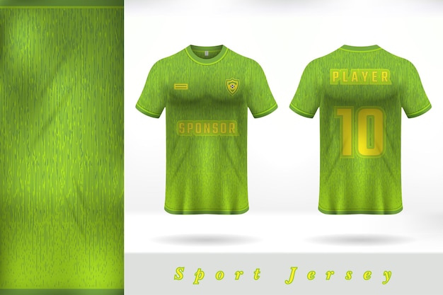 Conception De Modèle D'uniforme De Maillot De Sport Vert