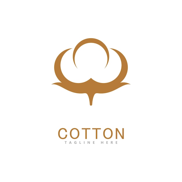 Conception De Modèle De Vecteur De Logo De Coton