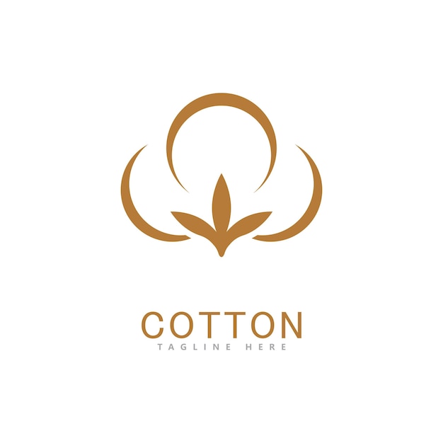 Conception De Modèle De Vecteur De Logo De Coton