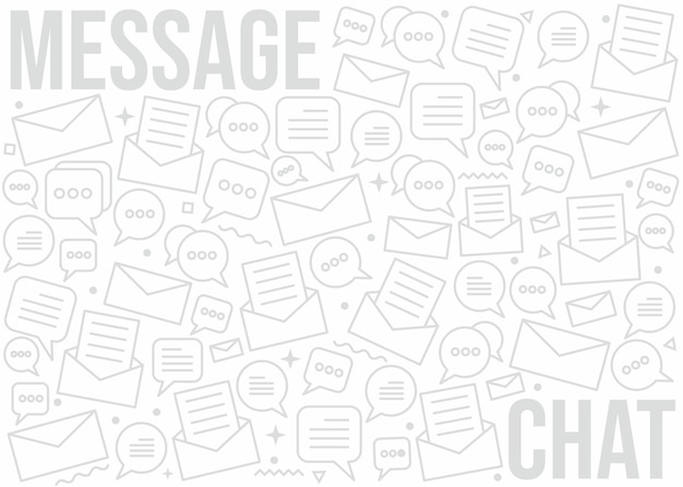 Vecteur conception de modèles de courrier et de messages