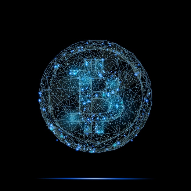 Conception Moderne Du Logo Bitcoin