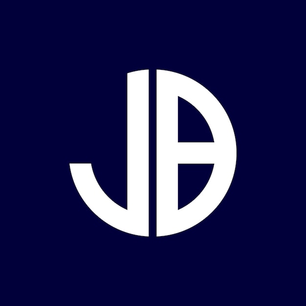 conception moderne du logo à lettres en cercle