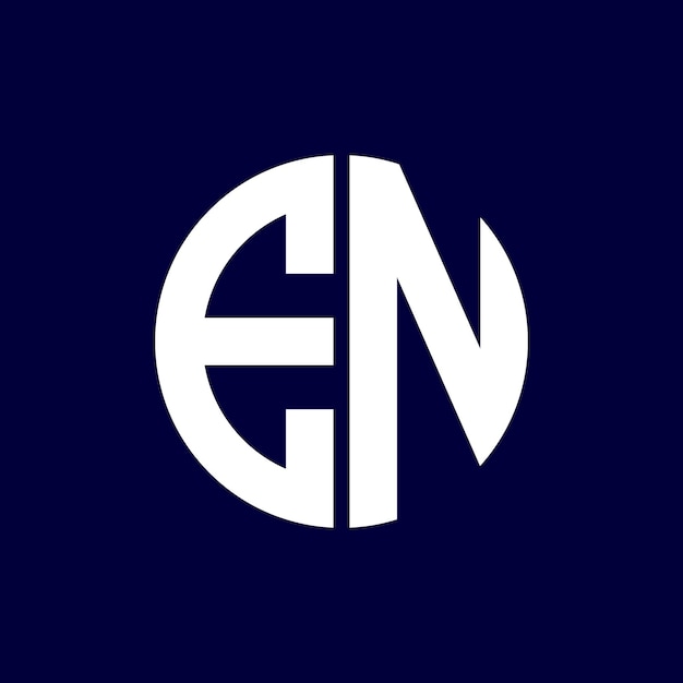 conception moderne du logo à lettres en cercle