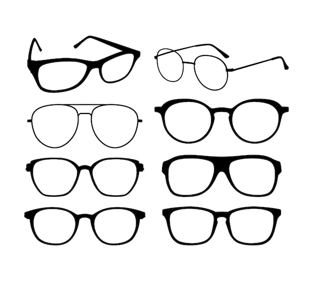 Vecteur conception de monture de lunettes