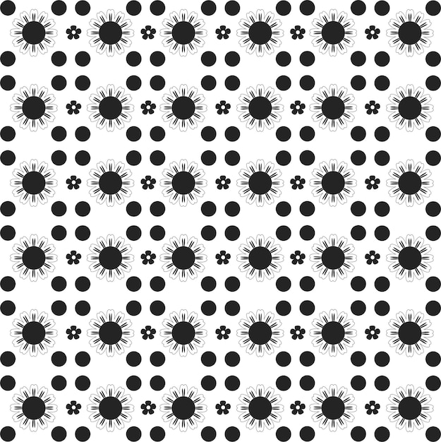 Vecteur conception de motif floral minimal