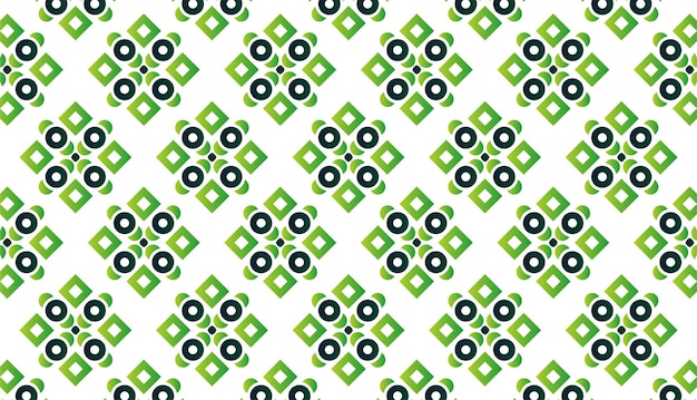 Conception De Motif Géométrique Abstrait Vert