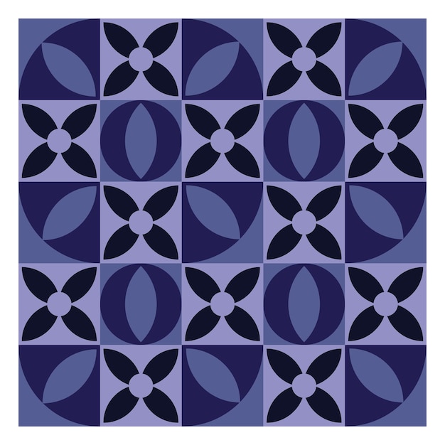 Conception à motif violet géométrique