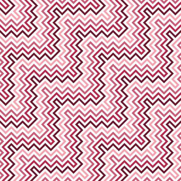 Vecteur conception de motif en zigzag diagonal d'illusion d'optique sans soudure, couleur magenta viva, illustration vectorielle