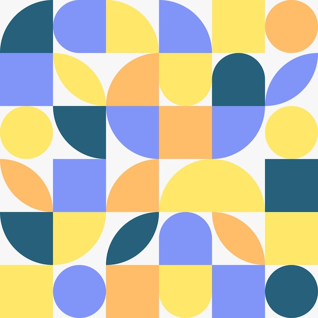 Conception De Motifs Géométriques Abstraits Dans Un Style Rétro Illustration Vectorielle Néo Géométrique Colorée Artwor