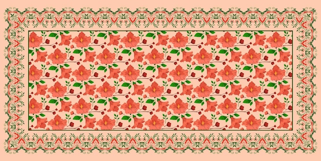 Conception de motifs textiles Dupatta