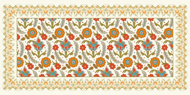Conception de motifs textiles Dupatta