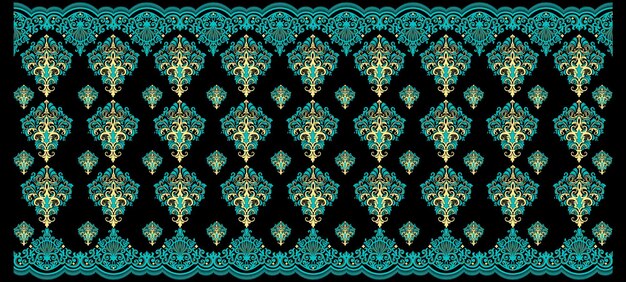 Conception de motifs textiles Dupatta