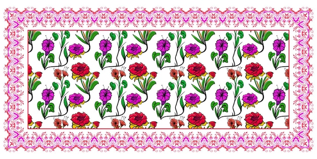 Conception de motifs textiles Dupatta