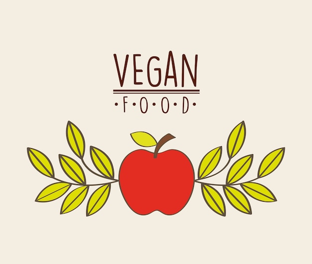 Conception De Nourriture Végétarienne, Illustration Vectorielle Eps10 Graphique