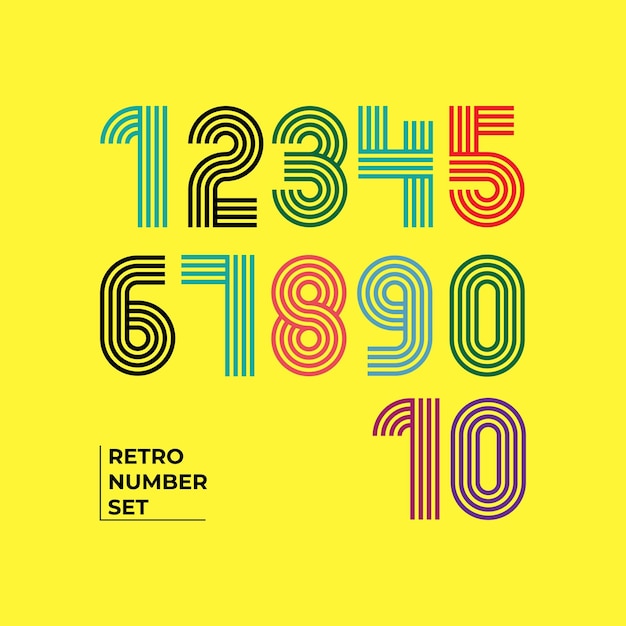 Conception de numéro rétro