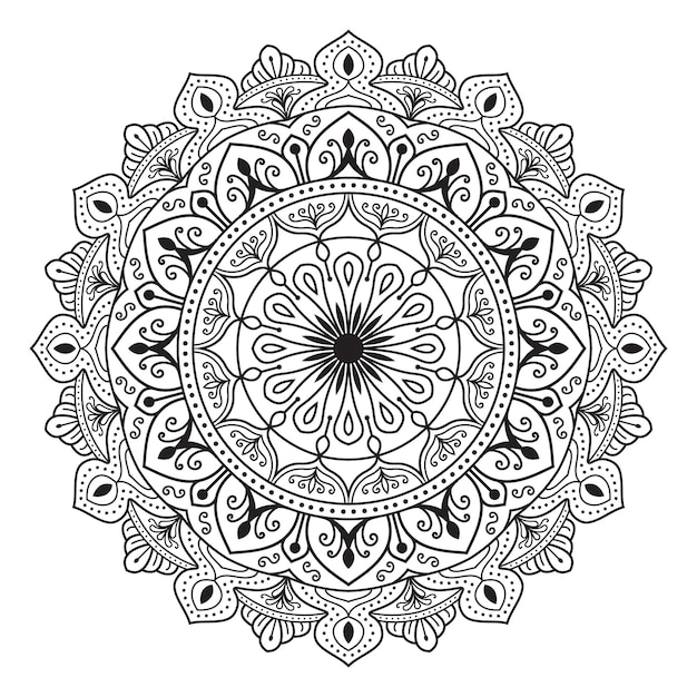 Conception De Page De Coloriage De Mandala