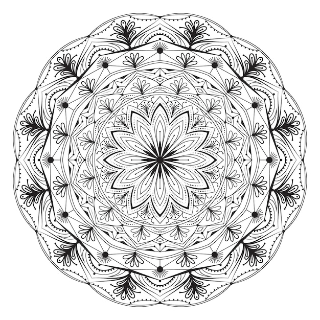 Conception De Page De Coloriage De Mandala