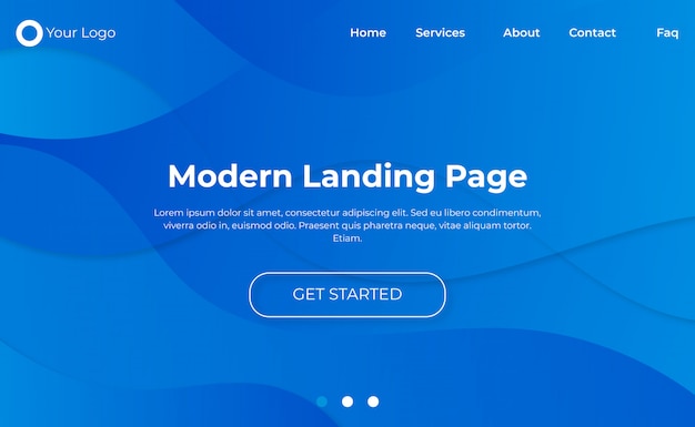 Conception De Page De Destination De Site Web Moderne