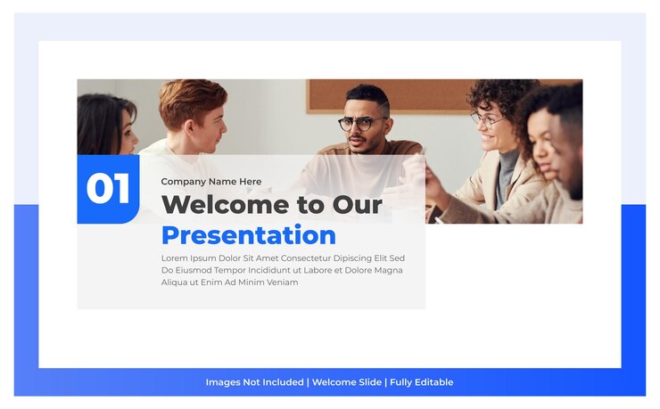 Vecteur conception de la page de garde de la présentation