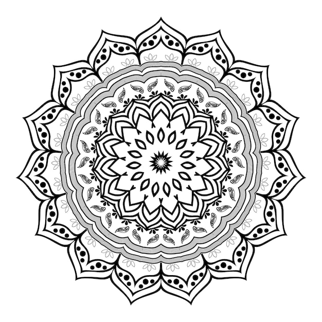 Conception De Pages à Colorier De Mandala