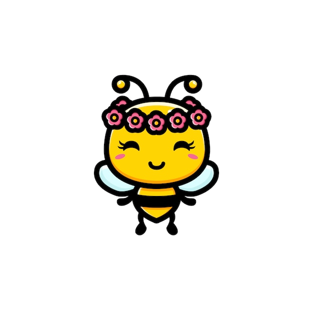 Conception De Personnage D'abeille Mignon