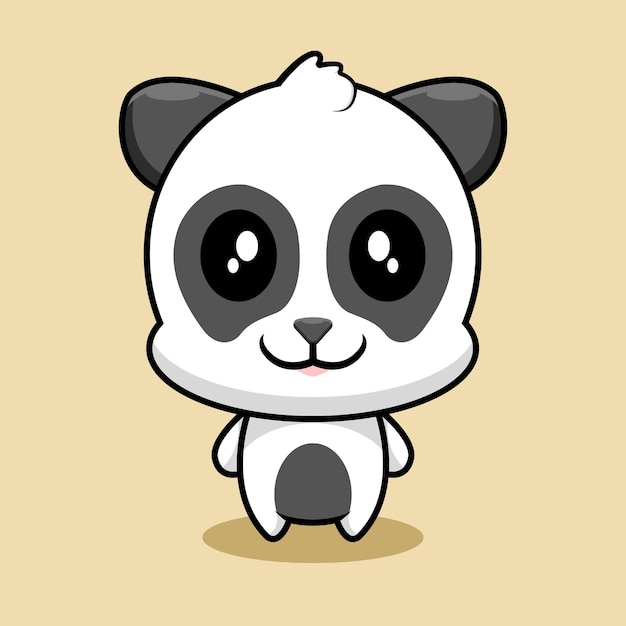 Conception De Personnage De Panda Illustration Mignonne