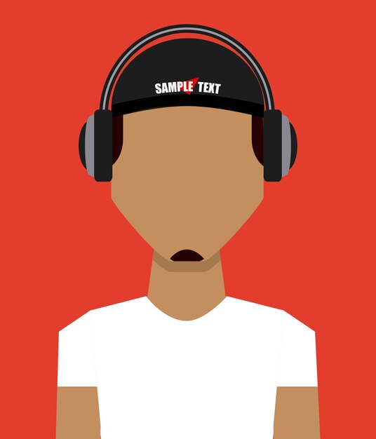 conception de personne de mode, illustration vectorielle eps10 graphique