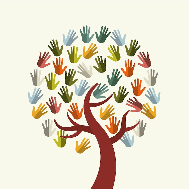 Vecteur conception de personnes de diversité