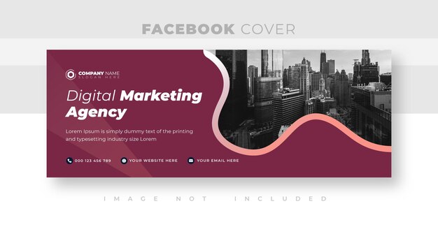 Conception de photo de couverture facebook d'entreprise et d'entreprise ou conception de bannière Web