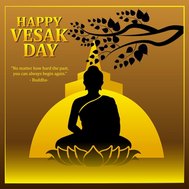 Conception de poste Happy Vesak Day