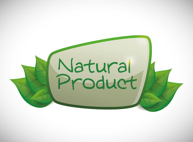 Vecteur conception de produits naturels