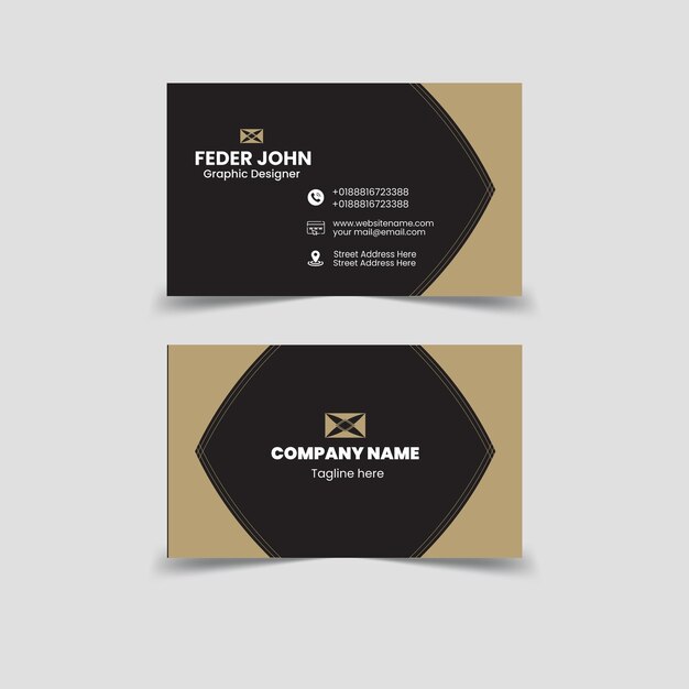 conception professionnelle de cartes de visite