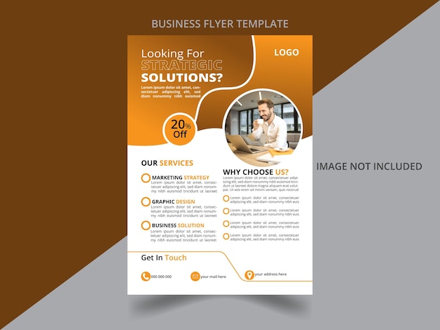 Conception professionnelle moderne de flyers d'affaires pour votre entreprise
