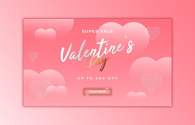 conception promotionnelle pour la saint valentin