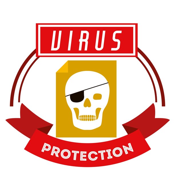 Vecteur conception de protection contre les virus