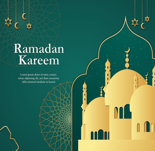 Conception De Publication Sur Les Réseaux Sociaux Ramadan Kareem