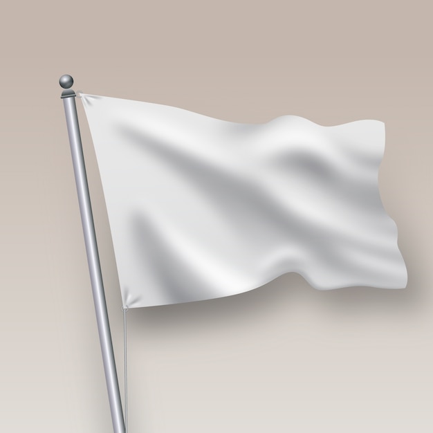 Conception réaliste d'une maquette de drapeau