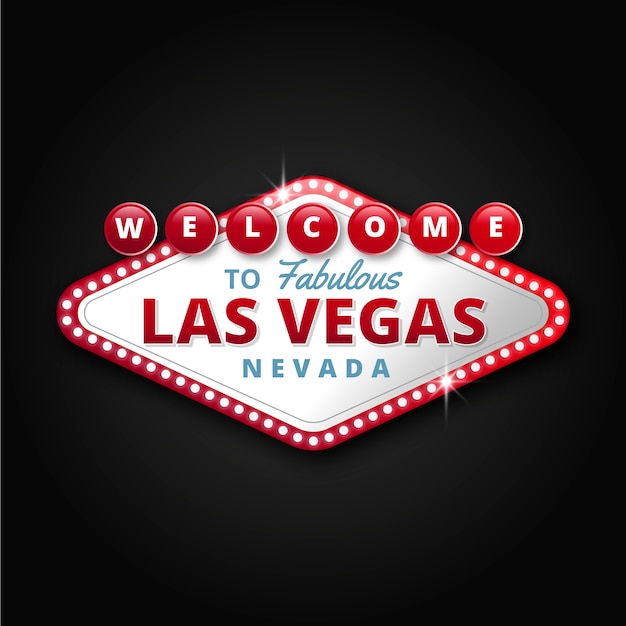 Conception réaliste de signe de las vegas