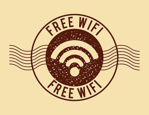 Vecteur conception de service wifi