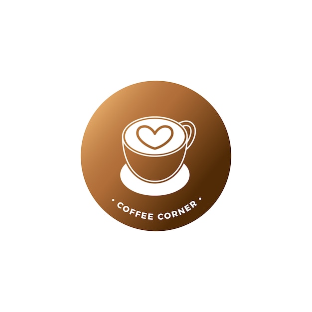 Conception de signalisation de café dégradé