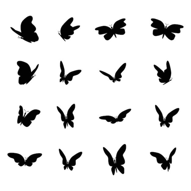 Conception de silhouette de papillon