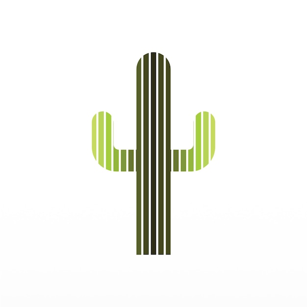 Une Conception Simple De Logo D'un Cactus