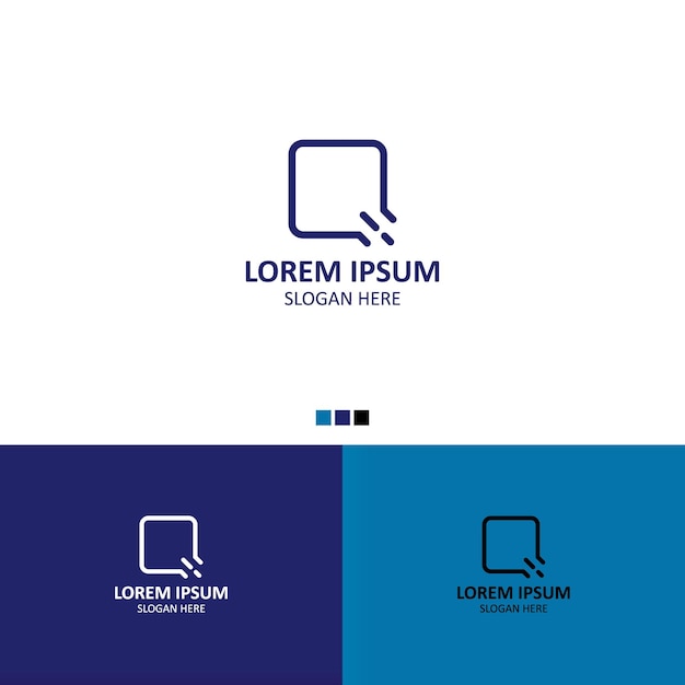 Conception Simple Et Moderne Du Logo Q