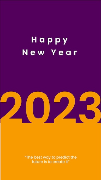 Vecteur conception de souhaits du nouvel an 2023
