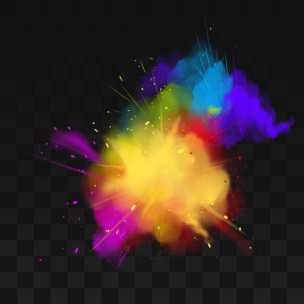 Conception de splash coloré aquarelle réaliste