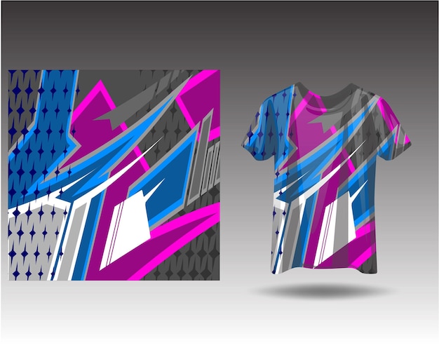 Vecteur conception de sport de t-shirt pour le jeu de football de cyclisme de maillot de course
